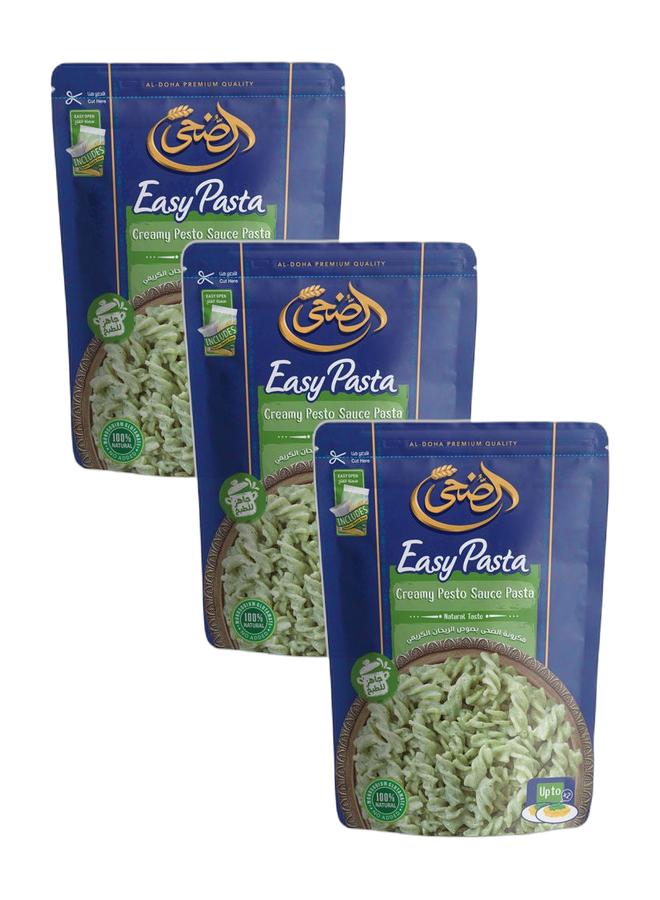 AL DOHA Creamy Pesto Sauce Easy Pasta 158 gm (Pack of 3) - Image 1