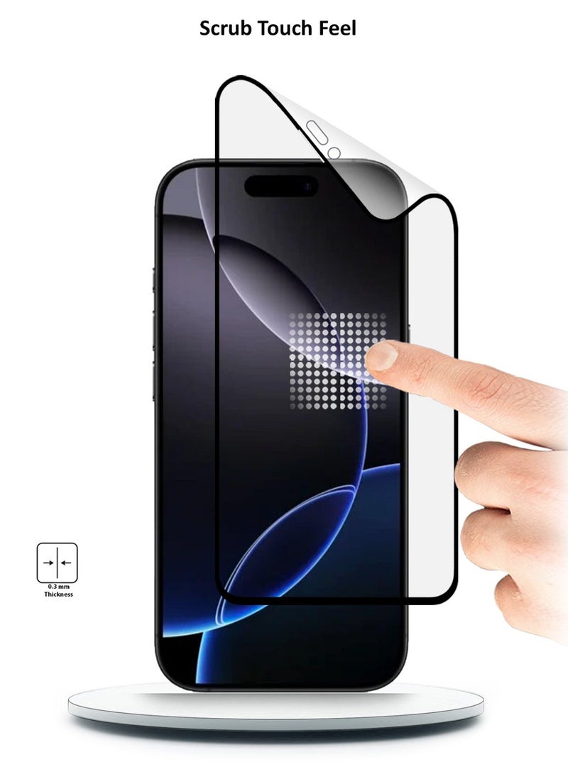 Techie 9D Matte Ceramic Screen Protector Film for Apple iPhone 16 Pro Max – Smooth Feel Anti Fingerprint Bubble Free  - Image 2