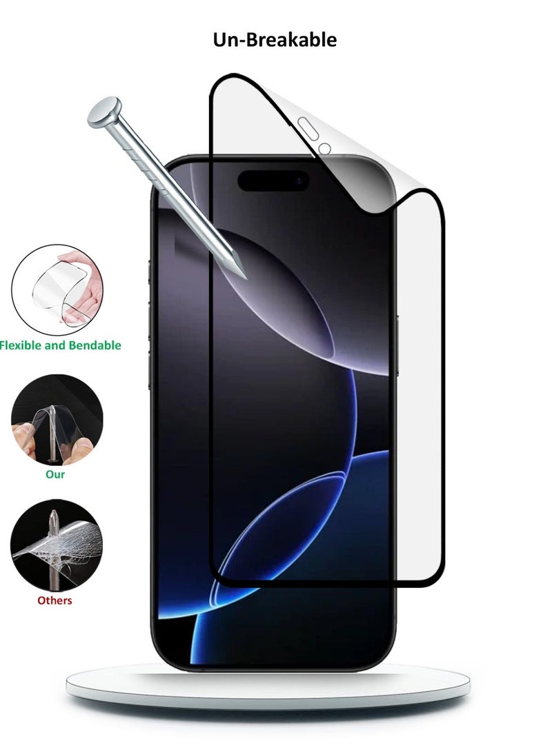 Techie 9D Matte Ceramic Screen Protector Film for Apple iPhone 16 Pro Max – Smooth Feel Anti Fingerprint Bubble Free  - Image 4