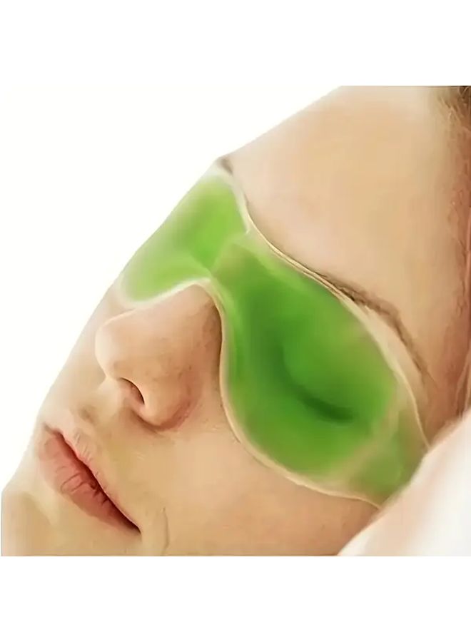 Blue Reusable 2 Pack Gel Eye Mask Hot Cold Therapy For Puffy Eyes Dark Circles Sleep Aid - Image 5