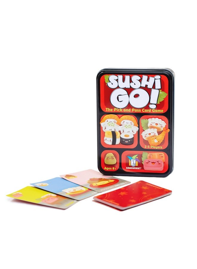 Gamewright Sushi Go - The Pick and Pass family Card Game from Gamewright, great for 2-5 players aged 8 and up - Image 1