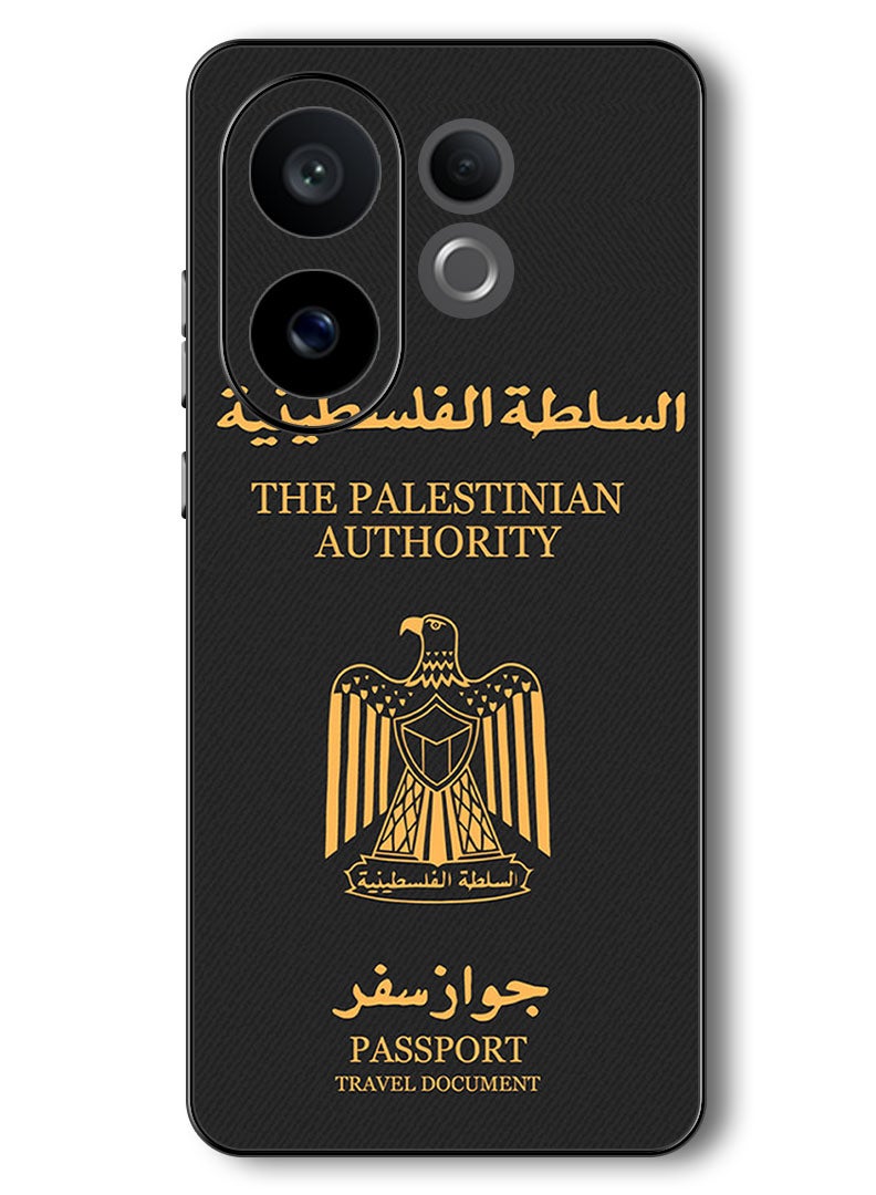 Theodor Case Compatible with Vivo V60 6.77 Inch Protection Shockproof Bumper Cover Palestinian Passport - Image 1
