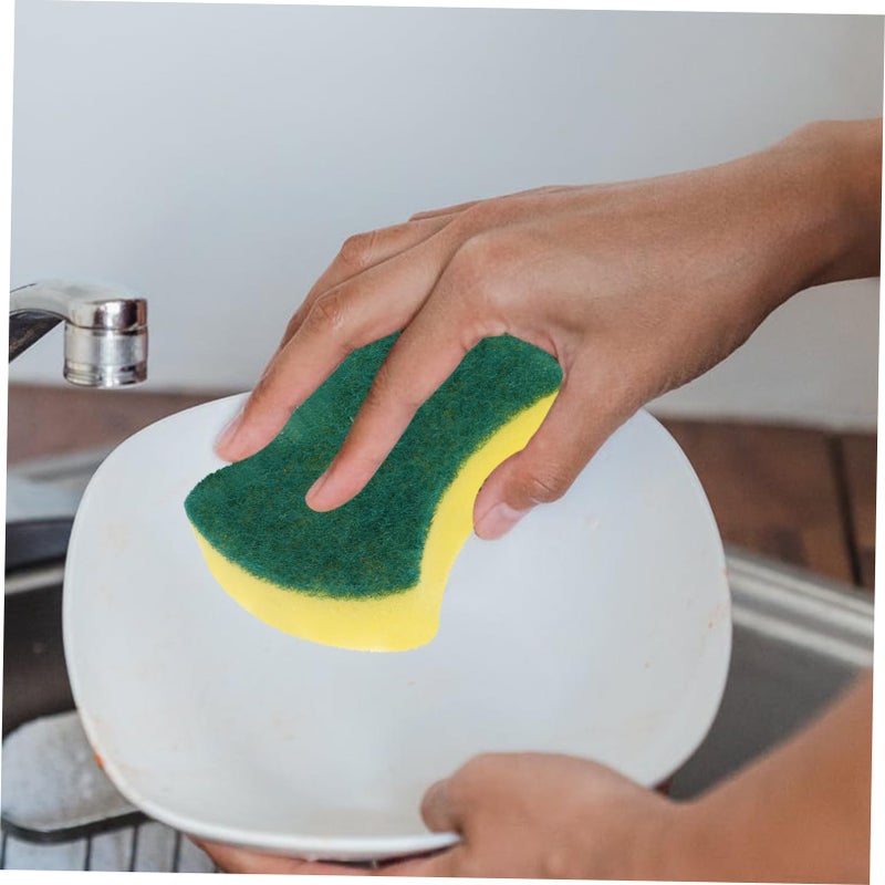 24Pcs Heavy Duty Kitchen Sponges Dual Sided Scrubbers Non Scratch Dishwashing Scrub Pads - Image 5