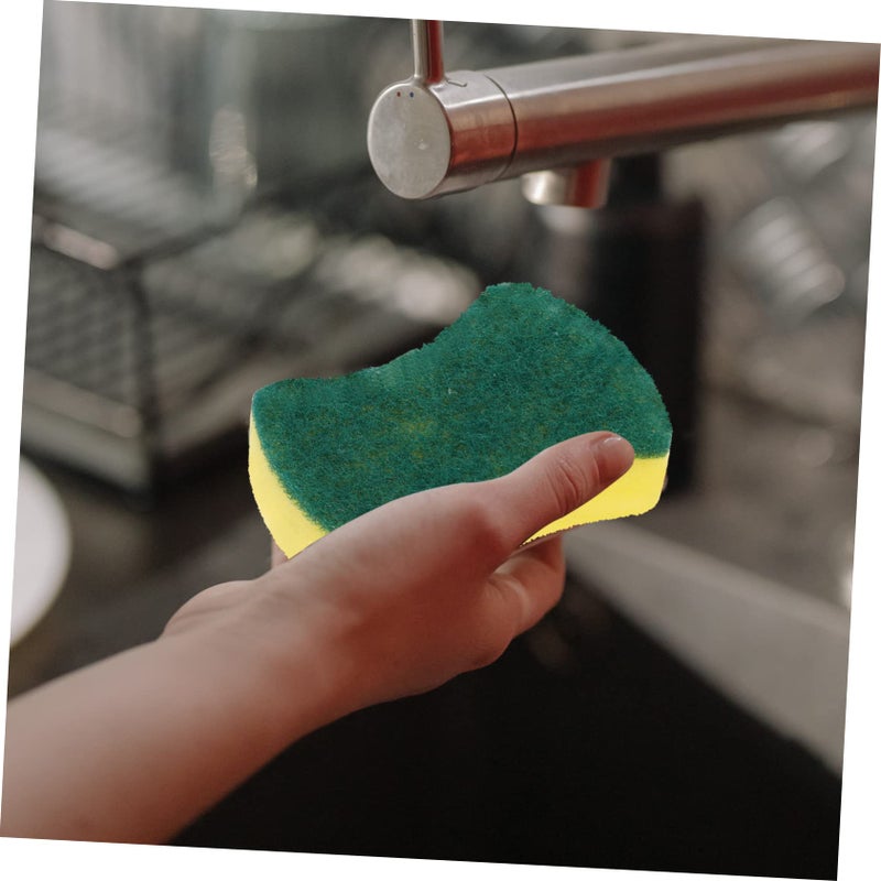 24Pcs Heavy Duty Kitchen Sponges Dual Sided Scrubbers Non Scratch Dishwashing Scrub Pads - Image 3