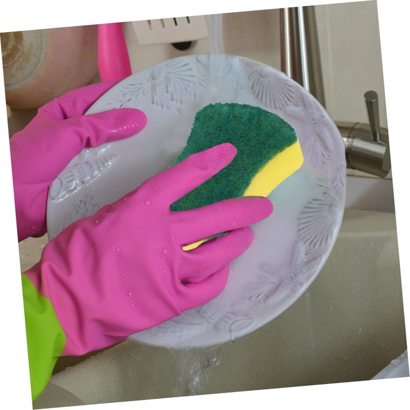 24Pcs Heavy Duty Kitchen Sponges Dual Sided Scrubbers Non Scratch Dishwashing Scrub Pads - Image 4