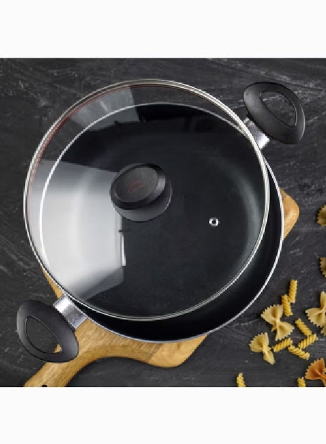 بيتي كروكر قدر طهي من الألومنيوم غير لاصقة مع غطاء زجاجي، متعددة الألوان، قطرها 30  سم، BC2037 - Image 2