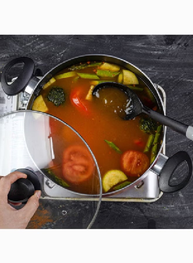 بيتي كروكر قدر طهي من الألومنيوم غير لاصقة مع غطاء زجاجي، متعددة الألوان، قطرها 30  سم، BC2037 - Image 3