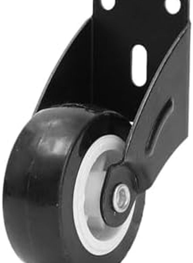 2Pcs Black Silent Furniture Casters Directional Rollers Side Mounted Pulley Moving Tool - Image 3