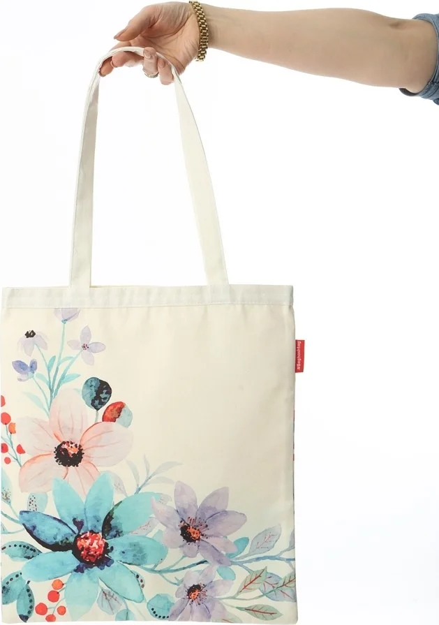 Baghashtag Vivid Flowers Printed Cloth Bag