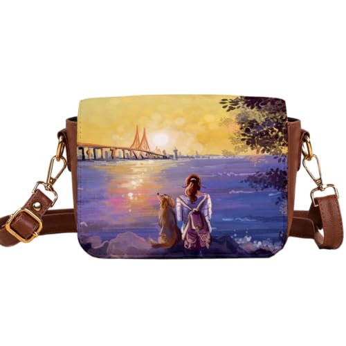Kalankit Shoulder Bag for Woman | Vegan Leather Sling Bags for Women | Compact Crossbody Purse, Stylish Side Sling Bag & Gift for Woman| New Horizons - Image 1