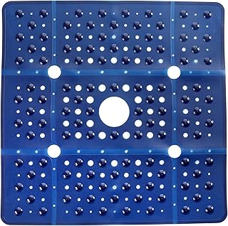SlipX Solutions SlipX Solutions Extra Large Square Shower Mat, 27 x 27 Inches, Provides More Coverage & Non-Slip Traction (100 Suction - Image 1