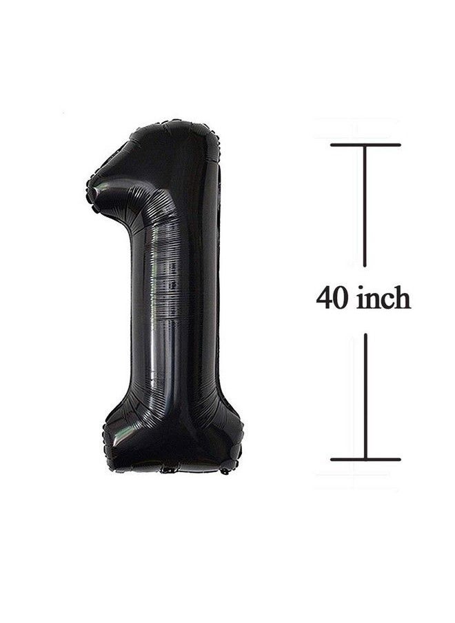 JONHAMWELBOR 16 Number Balloons Black Big Giant Jumbo Big Large 16 Or 61 Foil Mylar Helium Number Balloons Black 16Th 61St Birthday Party Anniversary Events Decorations For Boy Girl  - Image 3