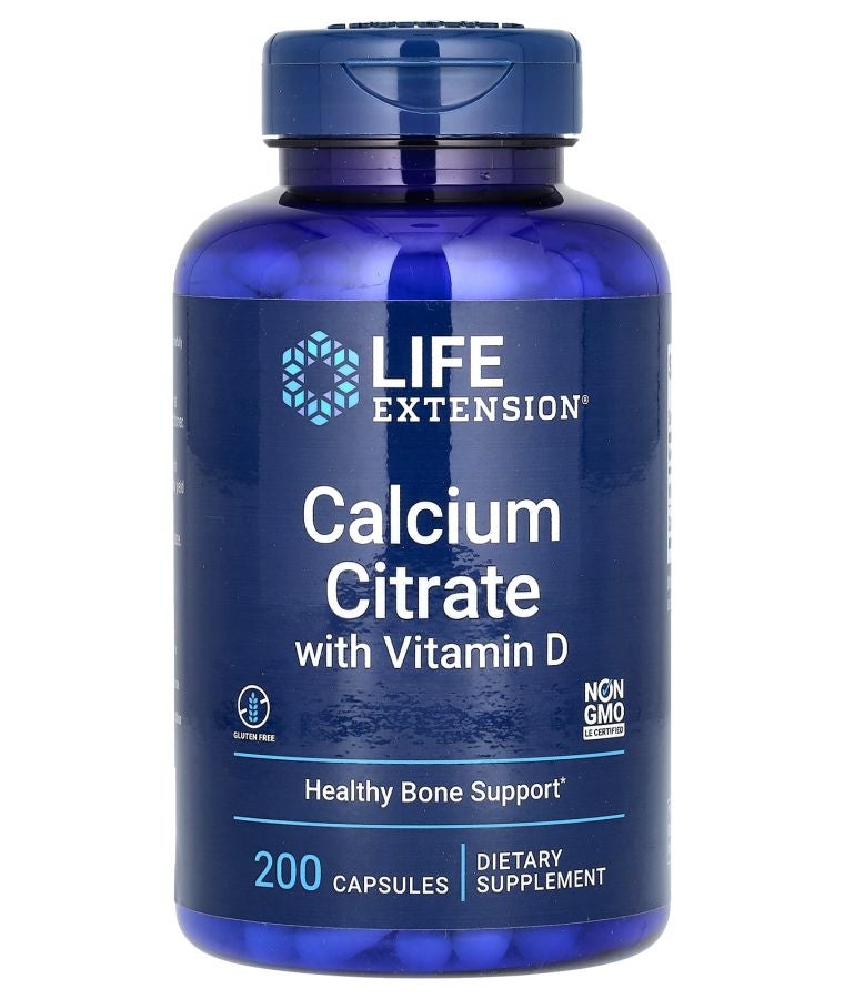 Calcium Citrate with Vitamin D 200 Capsules