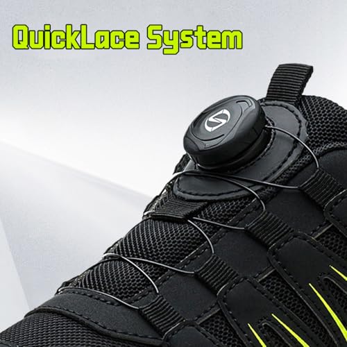 Netanac Steel Toe Shoes for Men Women, Breathable Safety Work Footwear with Durable Soft Sole, Comfort Puncture-Resistant Sneakers for Industrial,102GR,M10 - Image 3
