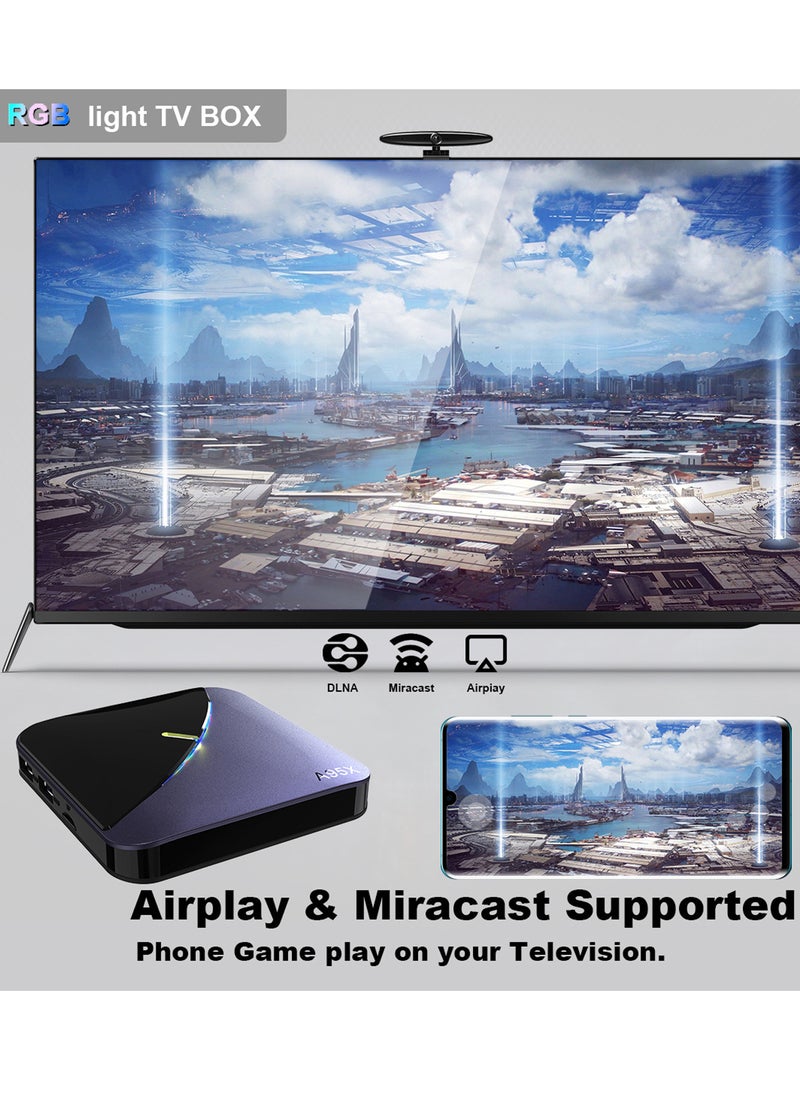 Generic - A95X F3 Air II Android 11.0 Smart TV Box Amlogic S905W2 UHD 4K Media Player 2.4G/5G Dual-band WiFi BT5.0 AV1 VP9 H.265 Decoding Remote Control  2GB+16GB - Image 1