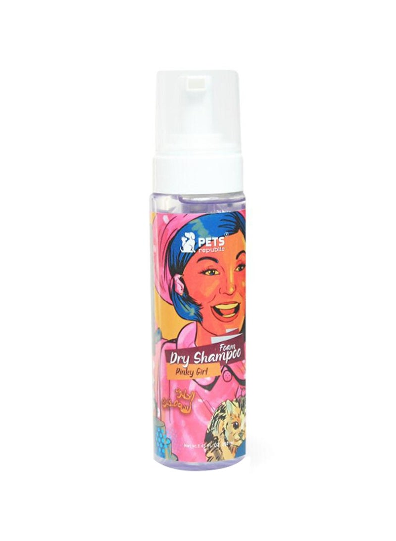 Dry Foam Shampoo For Pets Hair Pinky Girl