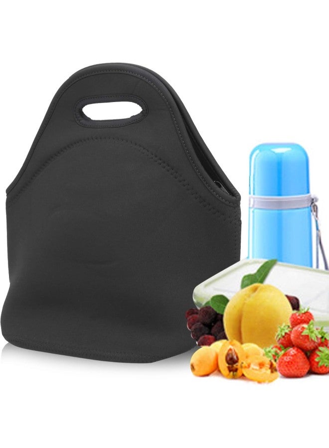 كلاراكو حقيبة غداء معزولة حراريًا ومقاومة للماء من مادة النيوبرين حقيبة غداء للنزهات والتخييم (أسود)
