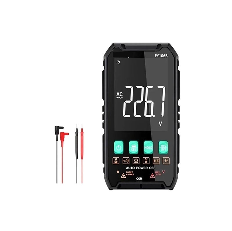 FY106B Digital Multimeter AC DC Voltage Tester NCV Ohmic Voltmeter 600V Electrician - Image 2