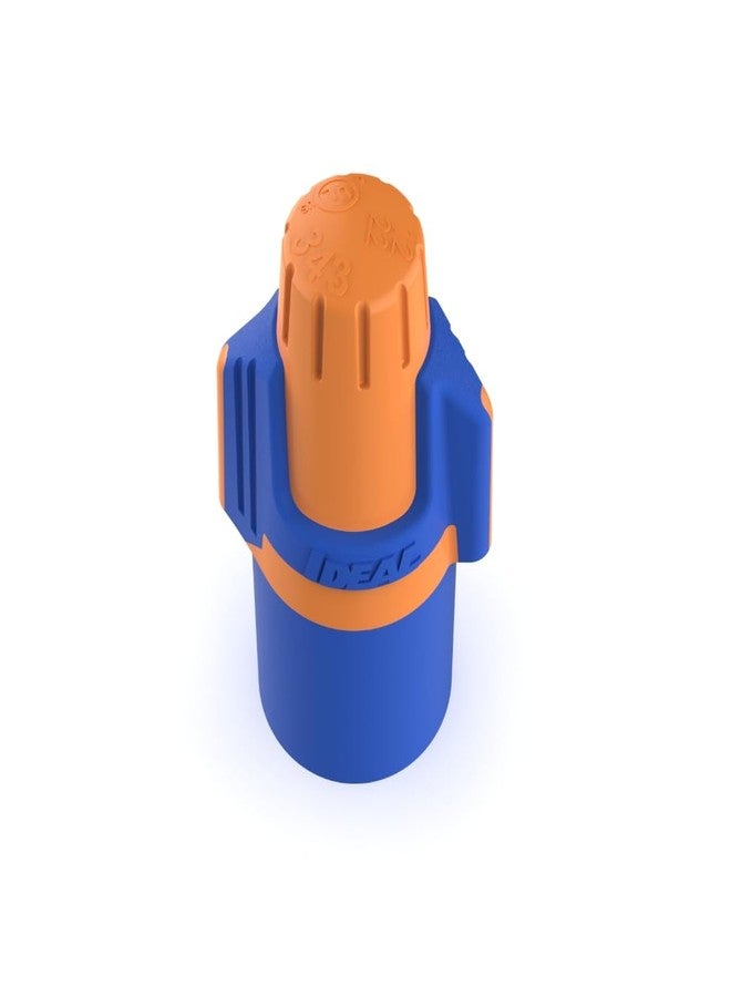 ايديال موصل سلكي كهربائي Ideal Electrical Twister Proflex Mini (30-643J) برتقالي/أزرق، عبوة من 500 قطعة - صواميل سلكية ملتوية مدمجة بمقاسات من 22 إلى 12 AWG مع قبضة مريحة وتنورة مرنة - Image 2