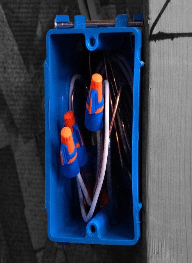 ايديال موصل سلكي كهربائي Ideal Electrical Twister Proflex Mini (30-643J) برتقالي/أزرق، عبوة من 500 قطعة - صواميل سلكية ملتوية مدمجة بمقاسات من 22 إلى 12 AWG مع قبضة مريحة وتنورة مرنة - Image 5