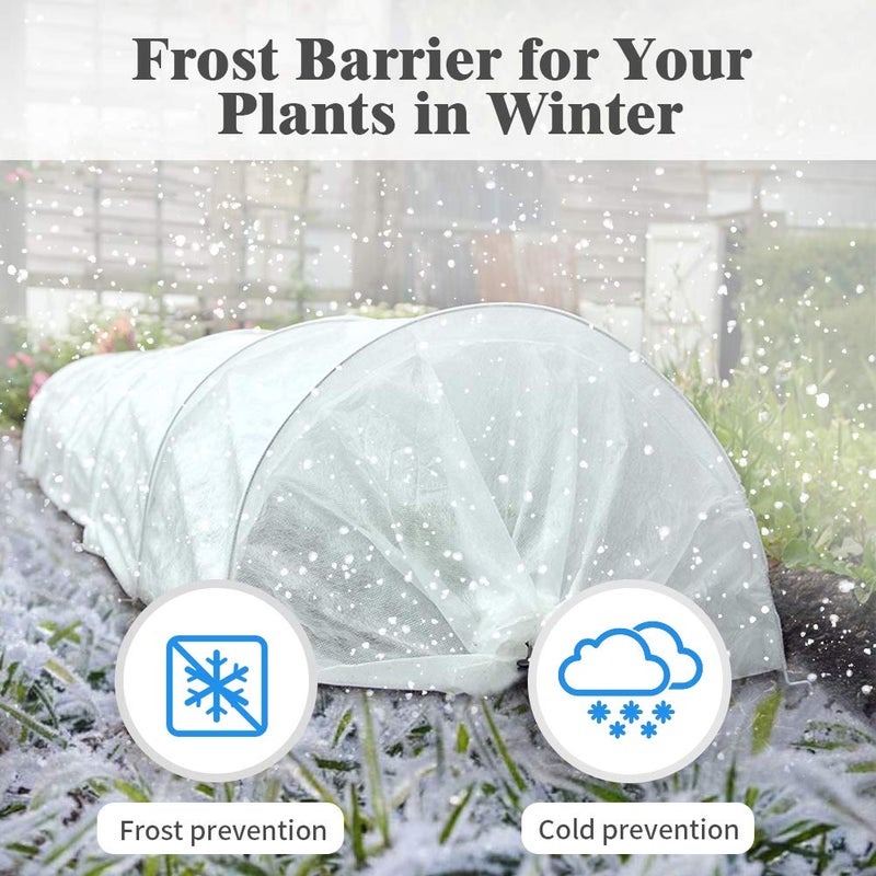 REMIAWY Plant Covers Freeze Protection, 10FTX33FT Frost Cloth Plant Cover Blanket for Outdoor Plants Floating Row Covers for Garden Vegetables Raised Beds Insect Protection Season Extension - Image 3