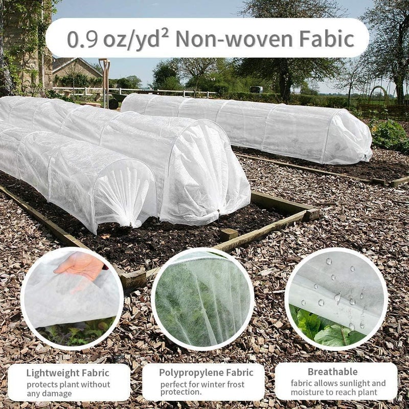 REMIAWY Plant Covers Freeze Protection, 10FTX33FT Frost Cloth Plant Cover Blanket for Outdoor Plants Floating Row Covers for Garden Vegetables Raised Beds Insect Protection Season Extension - Image 2