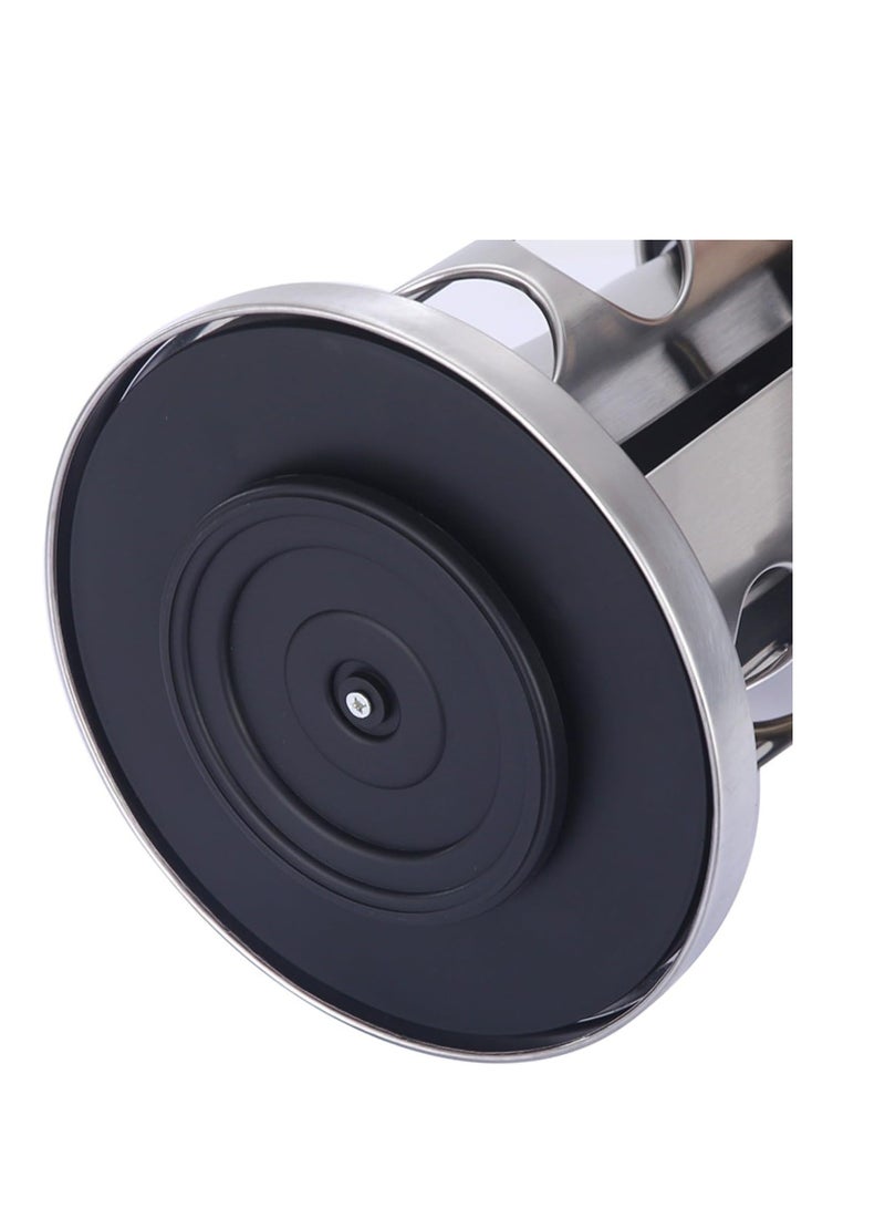 ELTRAZONE Revolving Spice Rack Organizer With Jars, Spice Organizer For Cabinets Countertop, Stainless Steel Seasoning Organizer For Easy Mess Free Transfer (Color : A, Size : 16 Jars) - Image 5