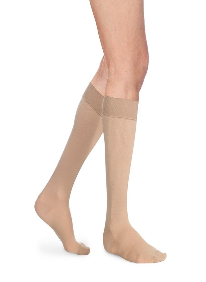 Sigvaris Essential 863 Opaque Men's 30-40 Open Toe Knee High Compression Stockings Crispa XL Long - Image 1