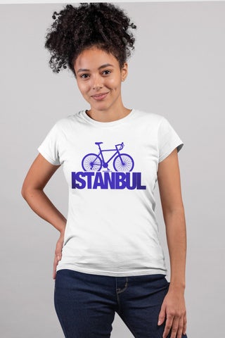 Istanbul Bicycle White Short Sleeve Women's T-Shirt - pzsku/ZF317F0FBF0418926D440Z/45/_/1725789762/0aacab65-f891-4a9a-80b9-408ce6b7c690
