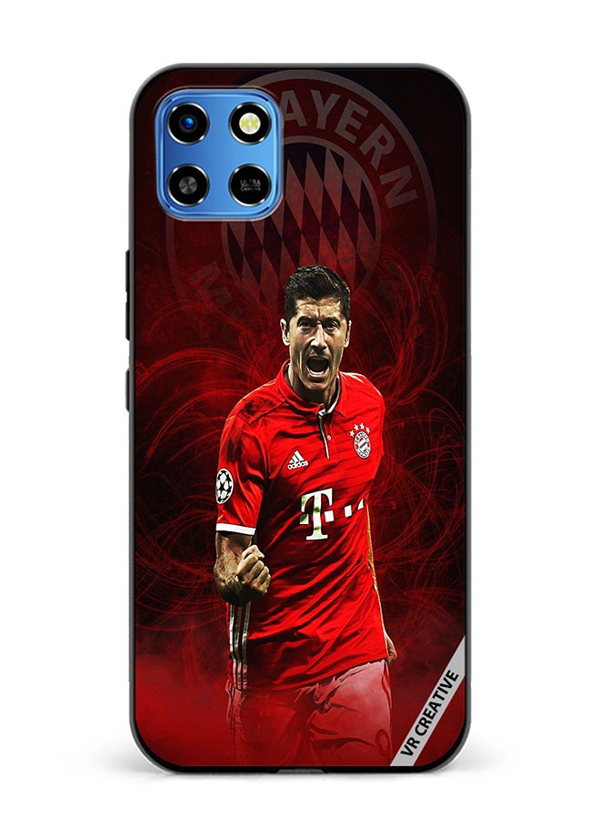 VR CREATIVE Protective Case Cover For Infinix Smart 6 HD Lewandowski Design Multicolour - Image 1