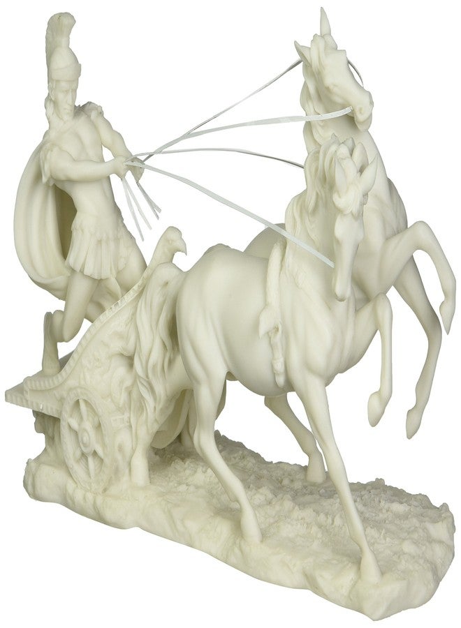 ديزاين توسكانو تمثال "قيادة سائق العربة الرومانية" من تصميم توسكانو WU72011، مقاس 6.5 بوصة، أبيض - Image 1
