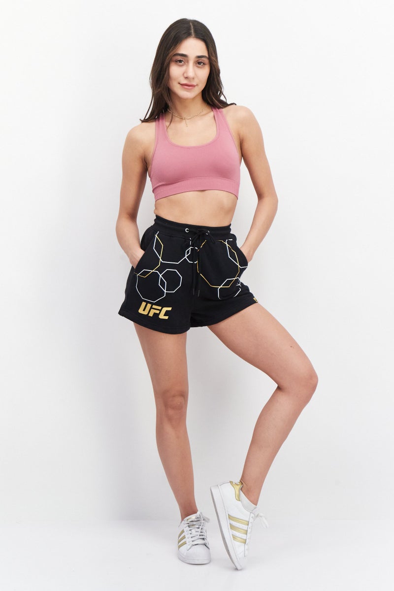 Ufc Women Sportswear Fit Brand Logo Running Shorts, Black - Image 2