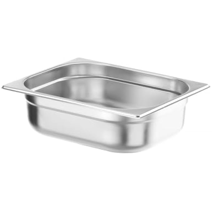 هندي Recipiente Gn 12Contenedor GnBordes RedondeadosResistente A Temperaturas De 40A 300Capto Para HornosCongeladoresCalientaplatosBao Mara65L325X265XH 100MmAcero Inoxable - Image 2