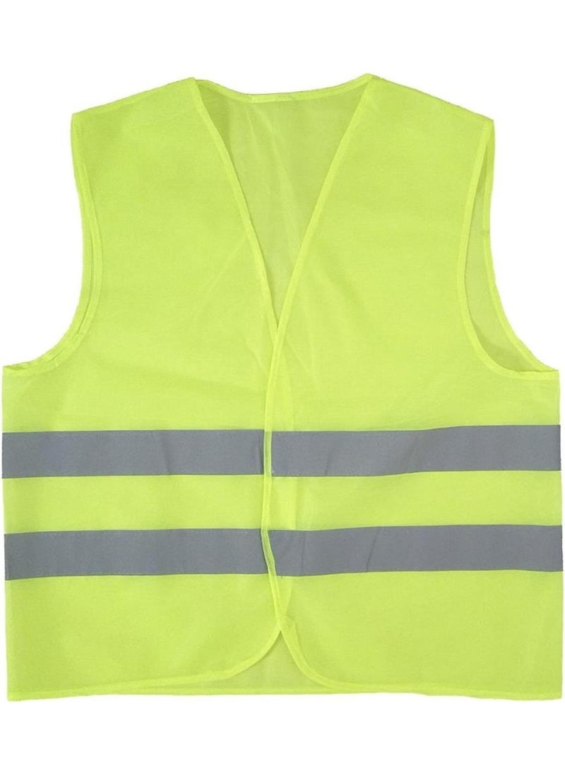 Vento Reflective Worker Type Warning Vest (Neon Yellow)  - Image 2