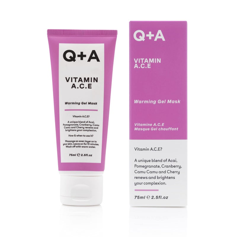 Q+A QA Vitamin ACE Warming Gel Mask 75ml