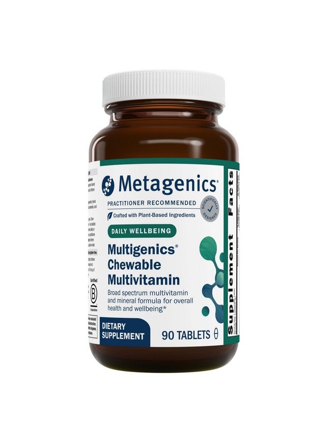 Metagenics Multigenics Chewable Multivitamin - Optimum Multiple Vitamin/Mineral Formula Orange-Flavored Chewable - 90 Servings - Image 1