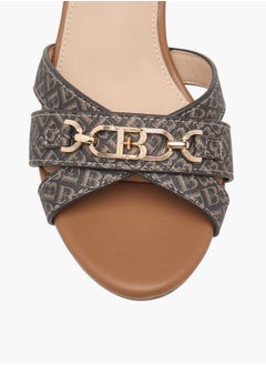 Flora Bella By Shoexpress Metal Accent Sandals with Stiletto Heels and Buckle Closure  - Image 4