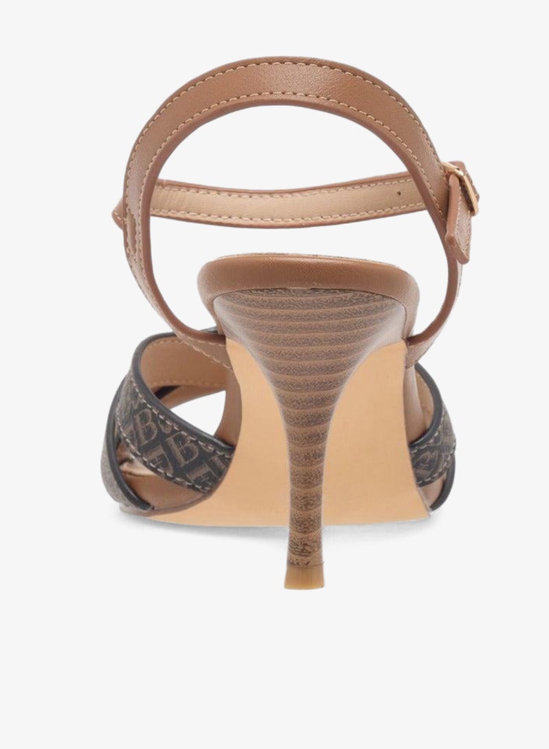 Flora Bella By Shoexpress Metal Accent Sandals with Stiletto Heels and Buckle Closure - Image 5