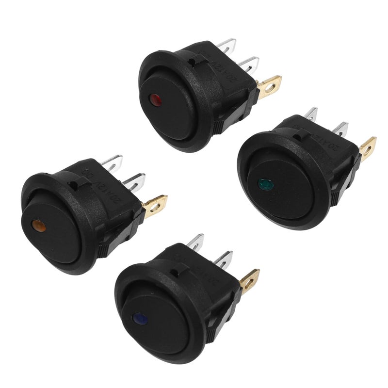 4 Pcs Rocker Toggle Switch With Indicator Light For Cars Easy Installation - Image 2