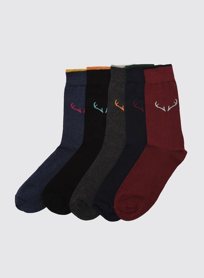 trendyol 5 Pack Assorted Crew Socks