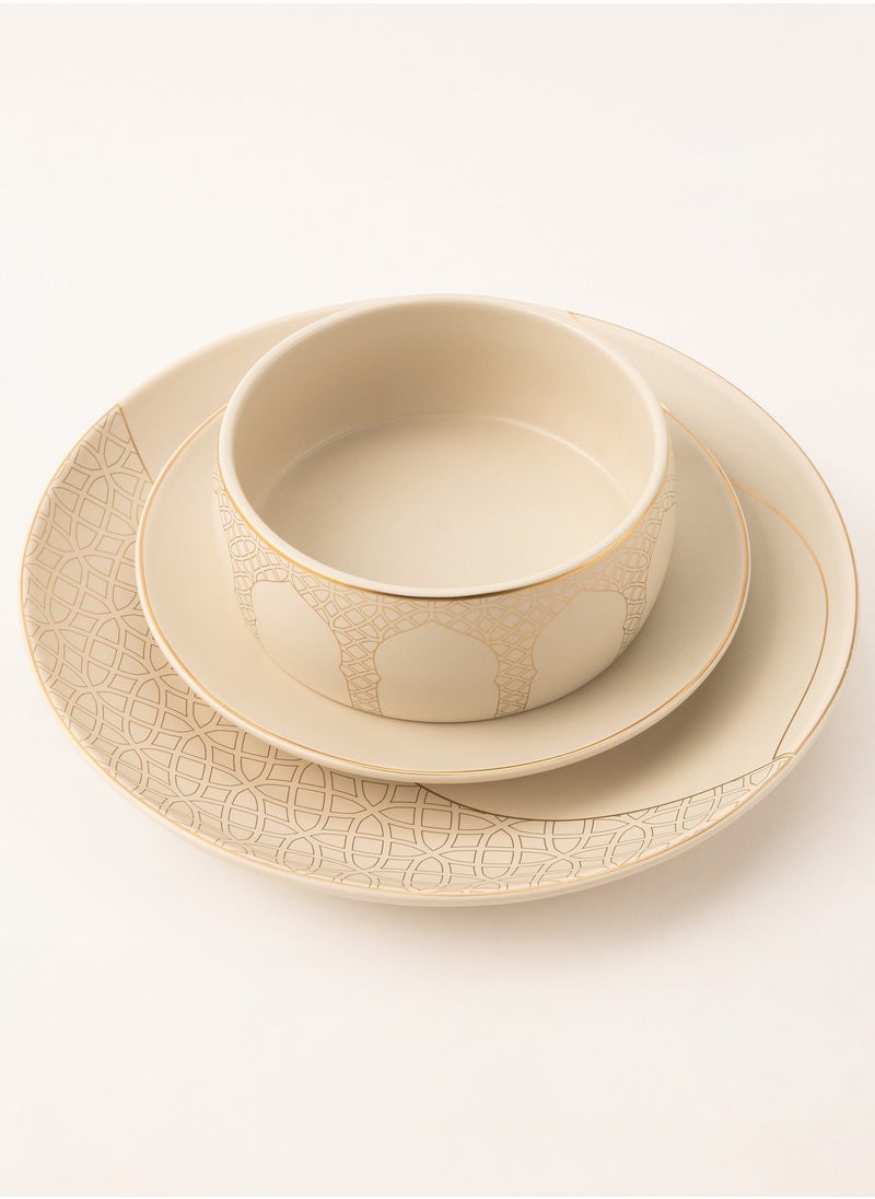 La Mesa 18 Pieces Porcelain  Dinner Set Qourb Collection  - Image 2
