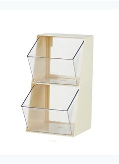 Arabest Plastic Coffee Pod Holder, Clear Coffee Capsule Storage Organizer for Home Office Desk, Counter, Coffee Bar Accessories Basket for K Cups, Tea Bags, Creamer, Sugar Bags (White)  - Image 1