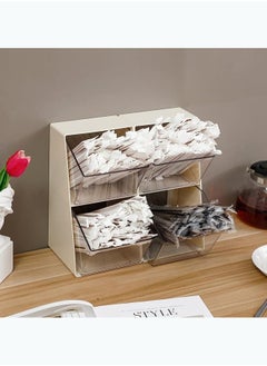 Arabest Plastic Coffee Pod Holder, Clear Coffee Capsule Storage Organizer for Home Office Desk, Counter, Coffee Bar Accessories Basket for K Cups, Tea Bags, Creamer, Sugar Bags (White)  - Image 4