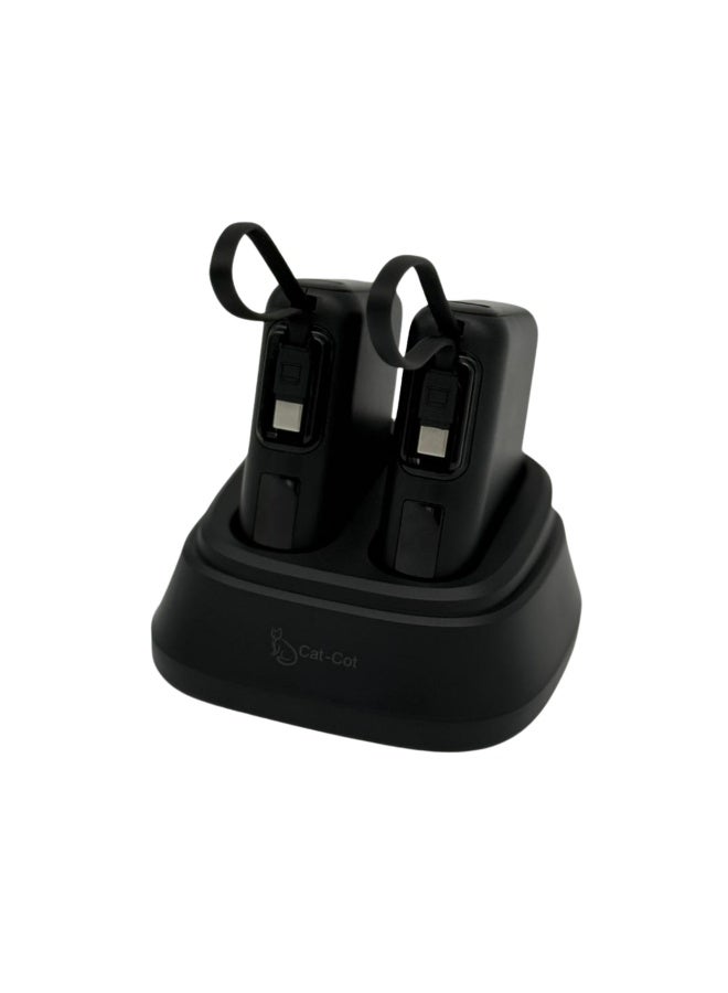 Cat - Cot محطة شحن الطاقة المشتركة Cat-Cot VP01 بسعة 20000mAh (2x10000mAh) | مجموعة شاحن محمول سريع الشحن 22.5W | شاشة رقمية LED، مخرج متعدد - Image 4