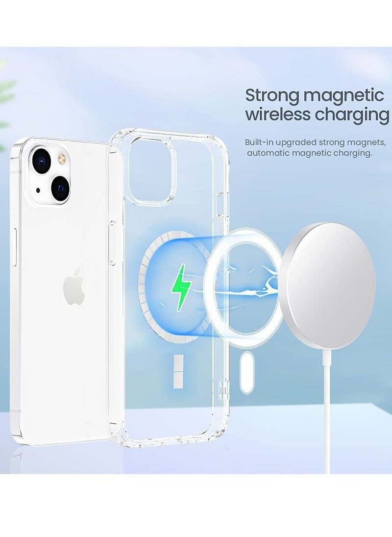 BORTONY - Protective Case Cover (iPhone 14) Compatible with Magsafe Charging & Accessories Hard Back Clear Case Cover for Apple iPhone 14 6.1 inch 2022 Launched - Image 1