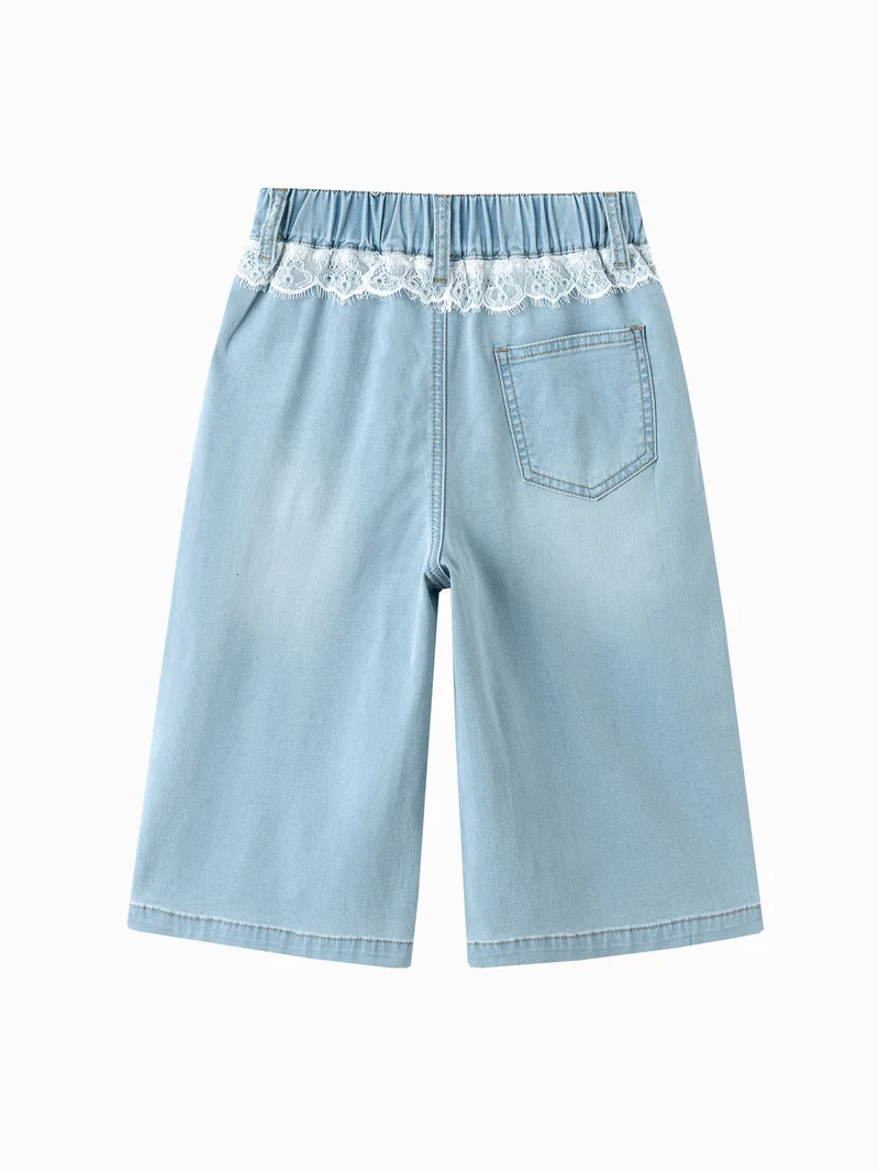 بالابالا Kids Girls Denim middle pants
