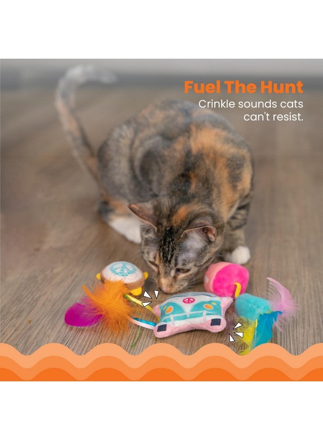 Catstages Festival-Themed Interactive Plush Catnip Cat Toys - 3 Pack - Image 3