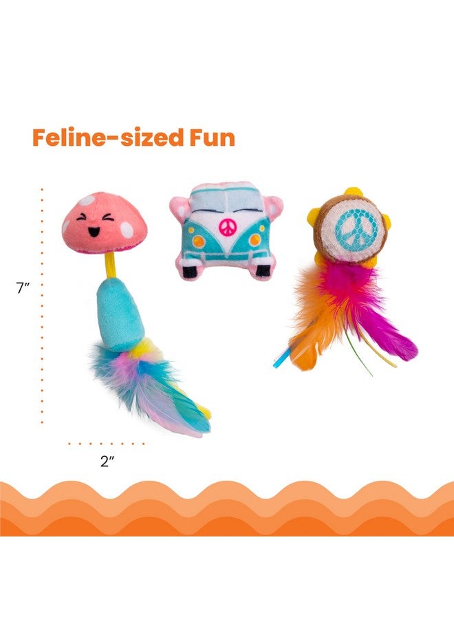 Catstages Festival-Themed Interactive Plush Catnip Cat Toys - 3 Pack - Image 5