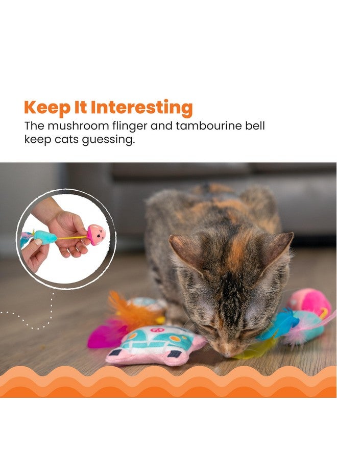 Catstages Festival-Themed Interactive Plush Catnip Cat Toys - 3 Pack - Image 2