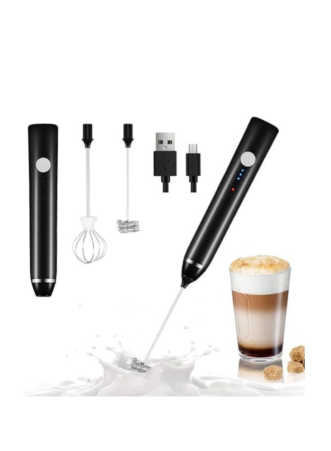 Milk Frother Rechargeable Handheld 3-Speed Multicolour - Image 2